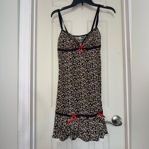 Inteco Y2K Medium Women’s Cheetah Print Slip Dress